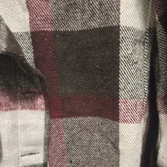 Ashley Outerwear Women's Plaid Utility Fleece Jacket - Brown and Pink Size XL - Picture 6 of 10